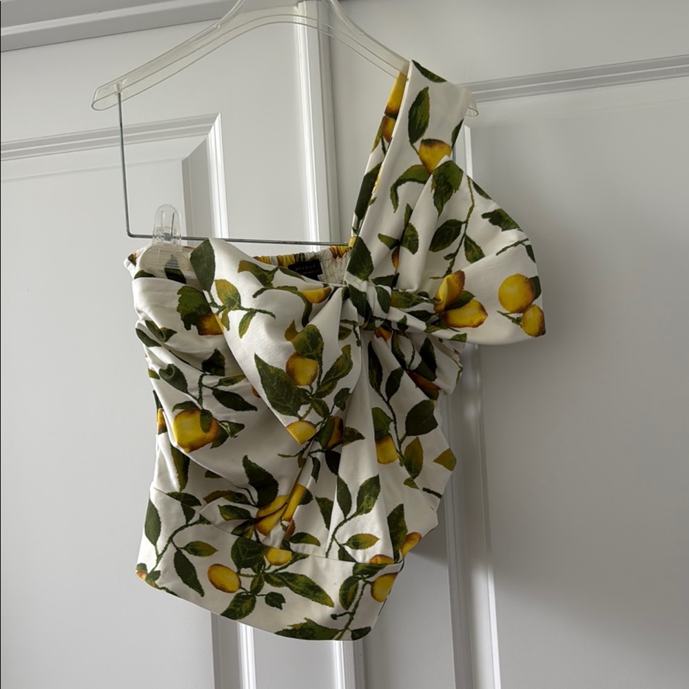 Anthropologie Asymmetrical Sleeveless Top in White and Cream